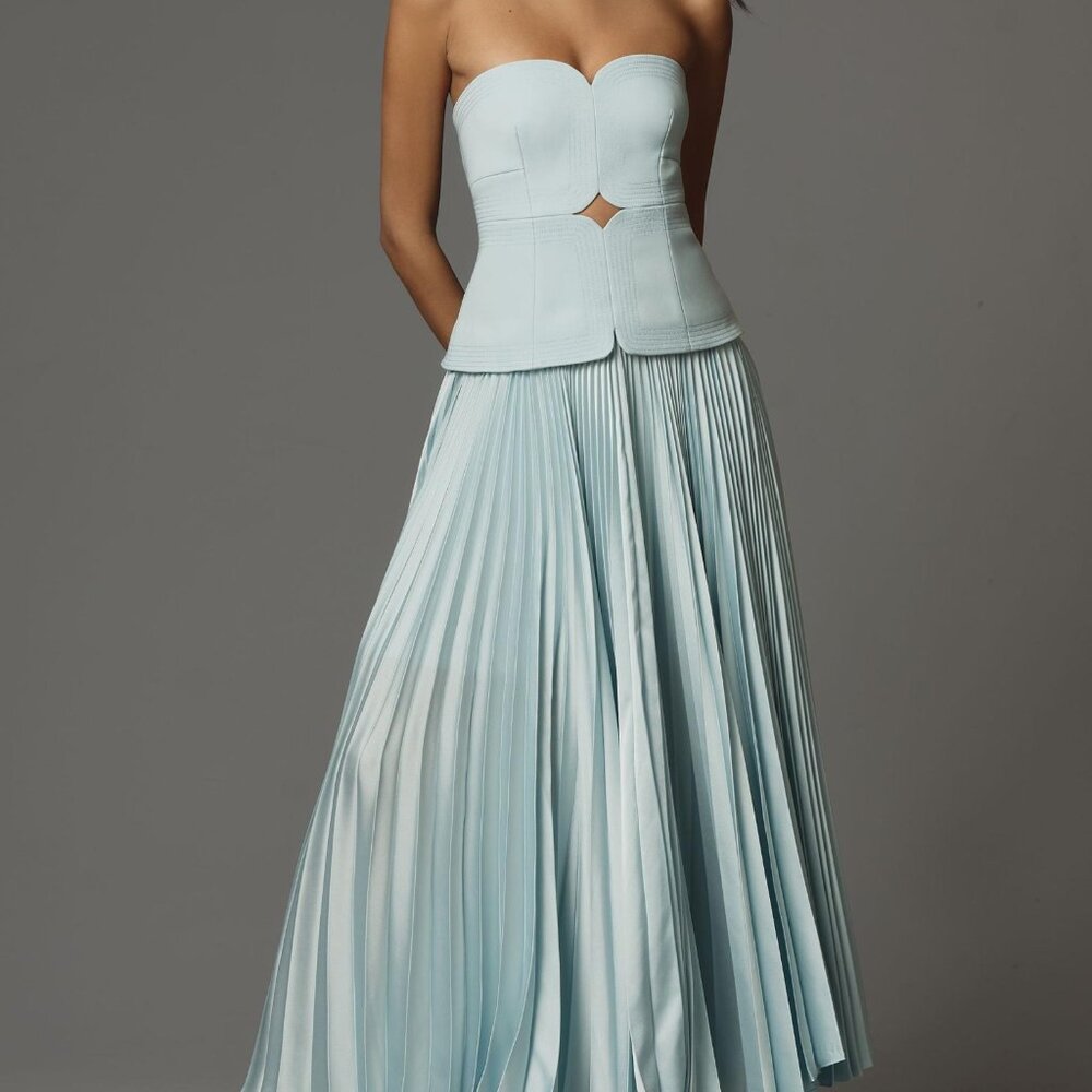 NWOT Acler Avonlea Midi Dress Celestial Blue US 4 / Small